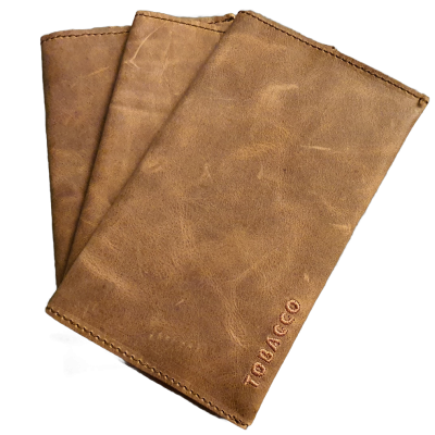 Kožna torbica za duvan sa posebnim pregradama za pribor