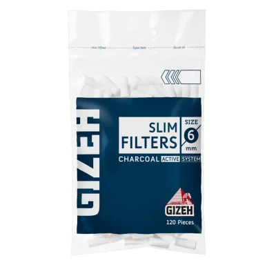 SLIM FILTER 6mm CHARCOAL filteri sa aktivnim ugljem za slim cigarete