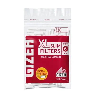 Kesica Gizeh SLIM FILTER 6mm XL – extra dugi slim filteri sa prirodnom arapskom