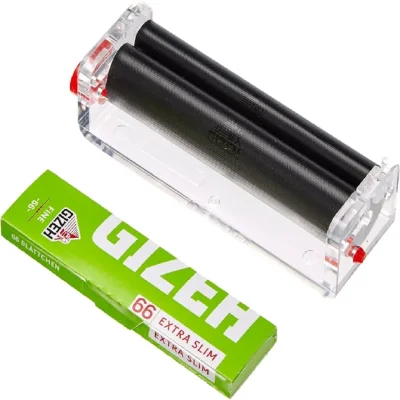 Gizeh DUO ROLLER – mašinica za zavijanje Slim i Ekstra Slim cigareta, sa bočnom polugom za podešavanje prečnika