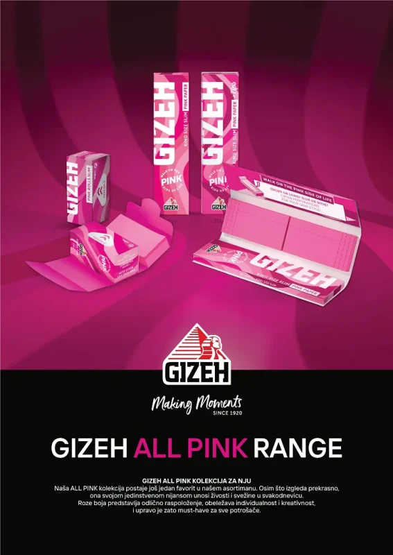 Novi GIZEH All Pink Proizvodi
