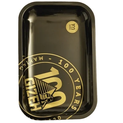 GIZEH Tacna 100 Years Limited crna metalna tacna sa zlatnim detaljima